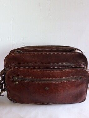Vintage The Bridge Orvis Brown Italian Leather Crossbody bag